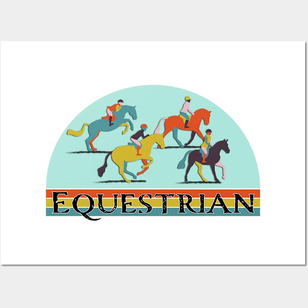 Equestrian Show Jumping Horses Wall Art by ameemax